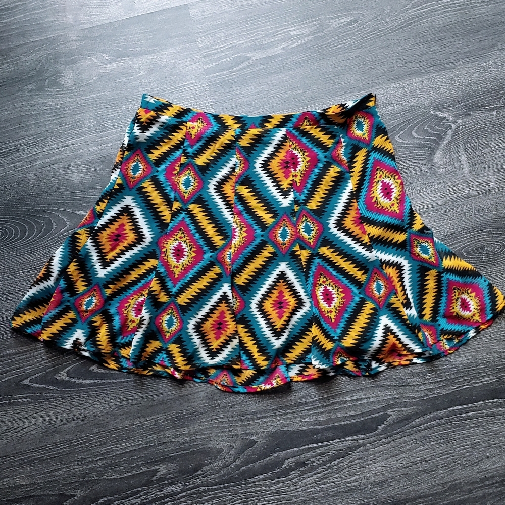 Show Me your Mumu multicolored geometric print skirt